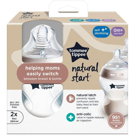 Tommee Tippee natural start 2x slow flow 0m+