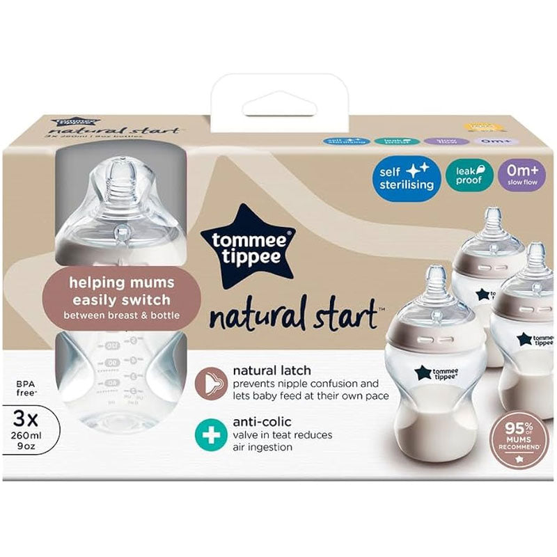 Tommee Tippee natural start 3x slow flow  0m+