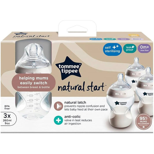 Tommee Tippee natural start 3x slow flow  0m+