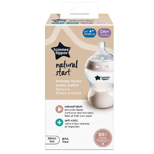 Tommee Tippee natural start slow flow helping mums easily switch between breast and bottle 0m+