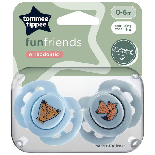Tommee Tippee fun friends orthodontic 0-6