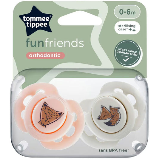 Tommee Tippee fun friends orthodontic 0-6