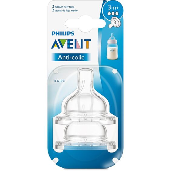 Anti-colic Teats 3m x2