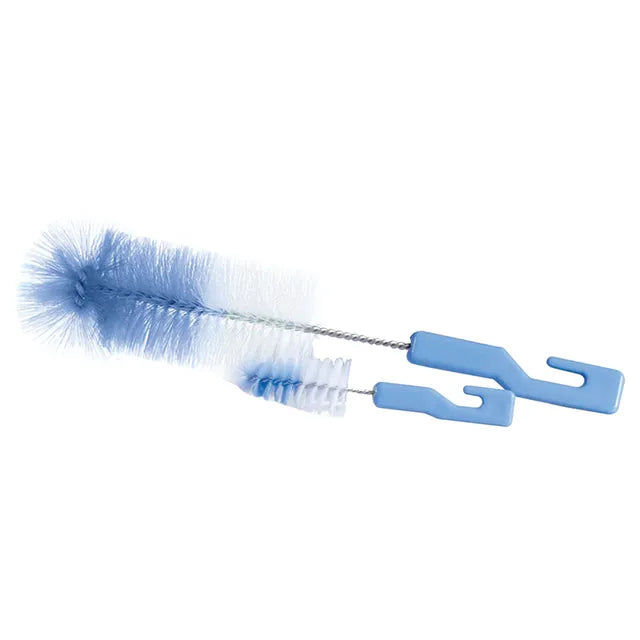 Brush Set For Feeding Bottles & Nipples - 2pcs - Blue