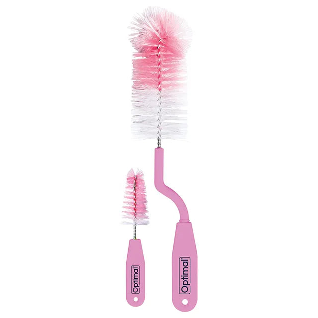 Rotary Bottle & Nipple Brush - Pink