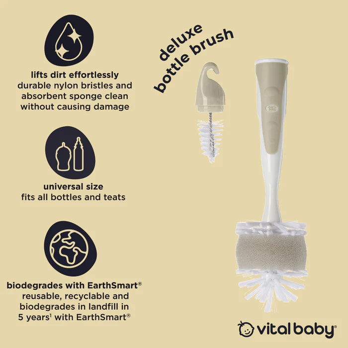 Vital baby deluxe bottle brush