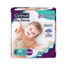 Baby Diapers 4+(9-20Kg)-20pcs Maxi plus
