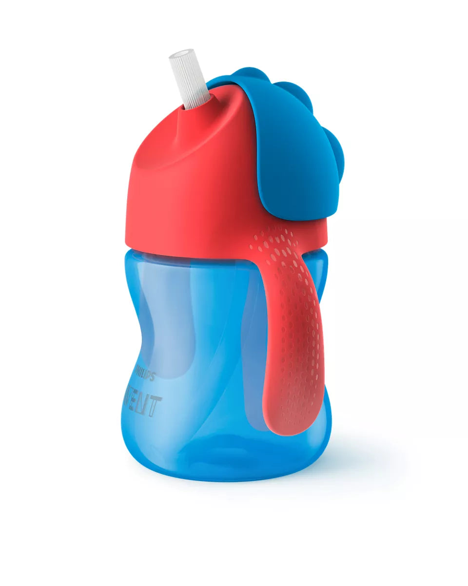 Straw Cups 200 ml 9m+ Red / Blue