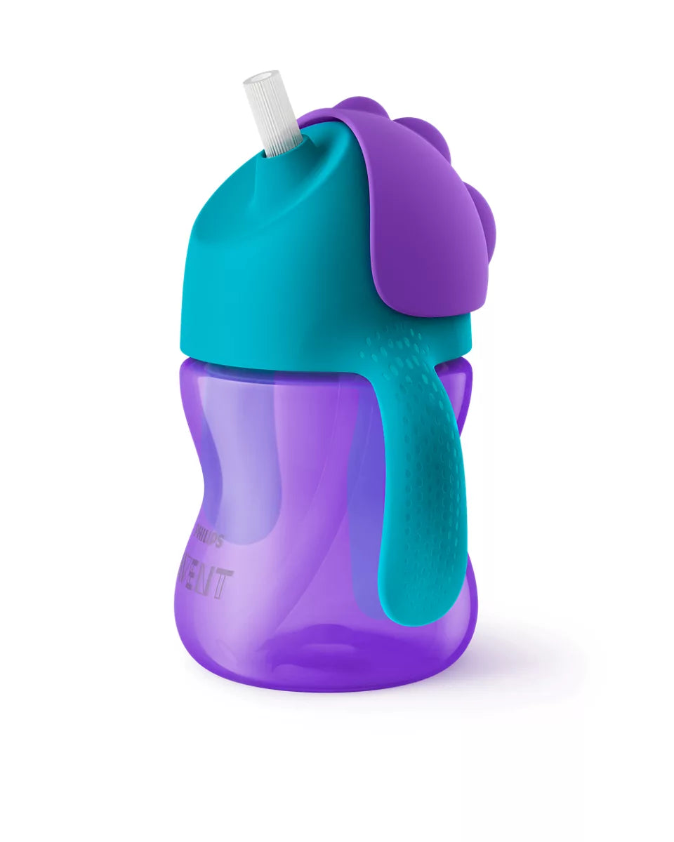 Straw Cups 200 ml 9m+ Purple / Green