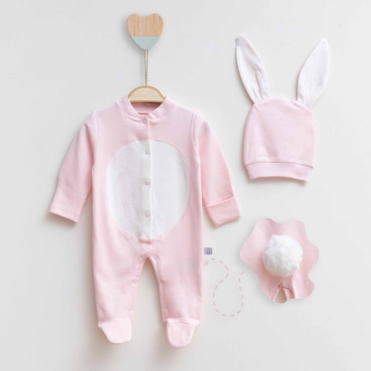 Baby girl 2 pieces overall set (newborn)