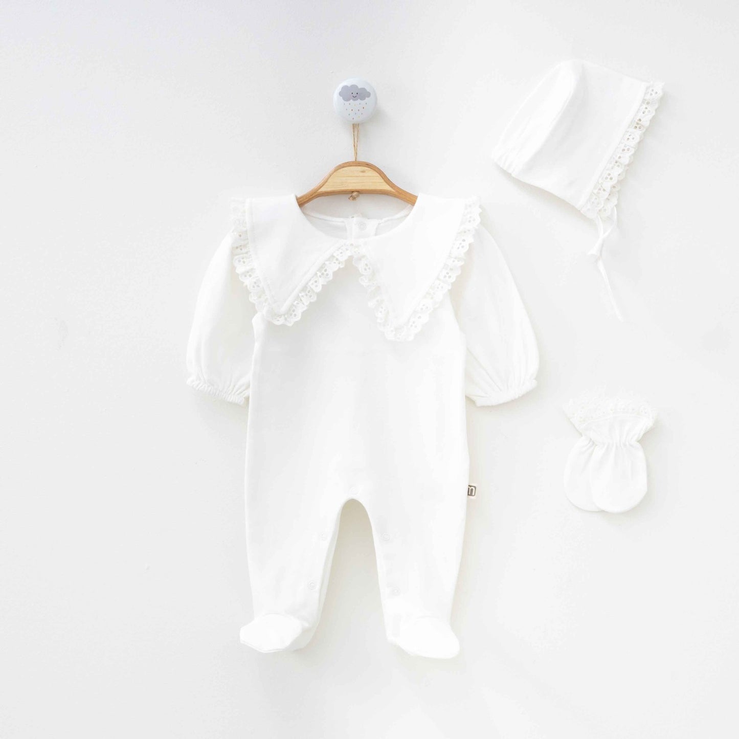 Baby girl 3 pieces overall set newborn