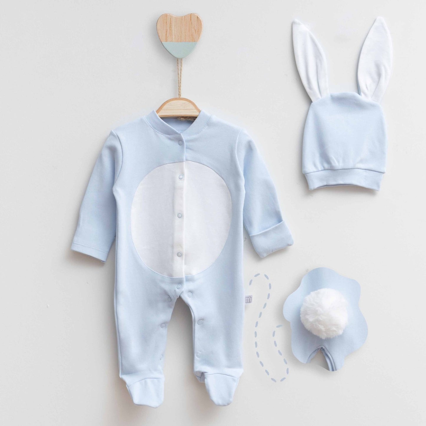 Baby boy 2 pieces overall set (newborn)