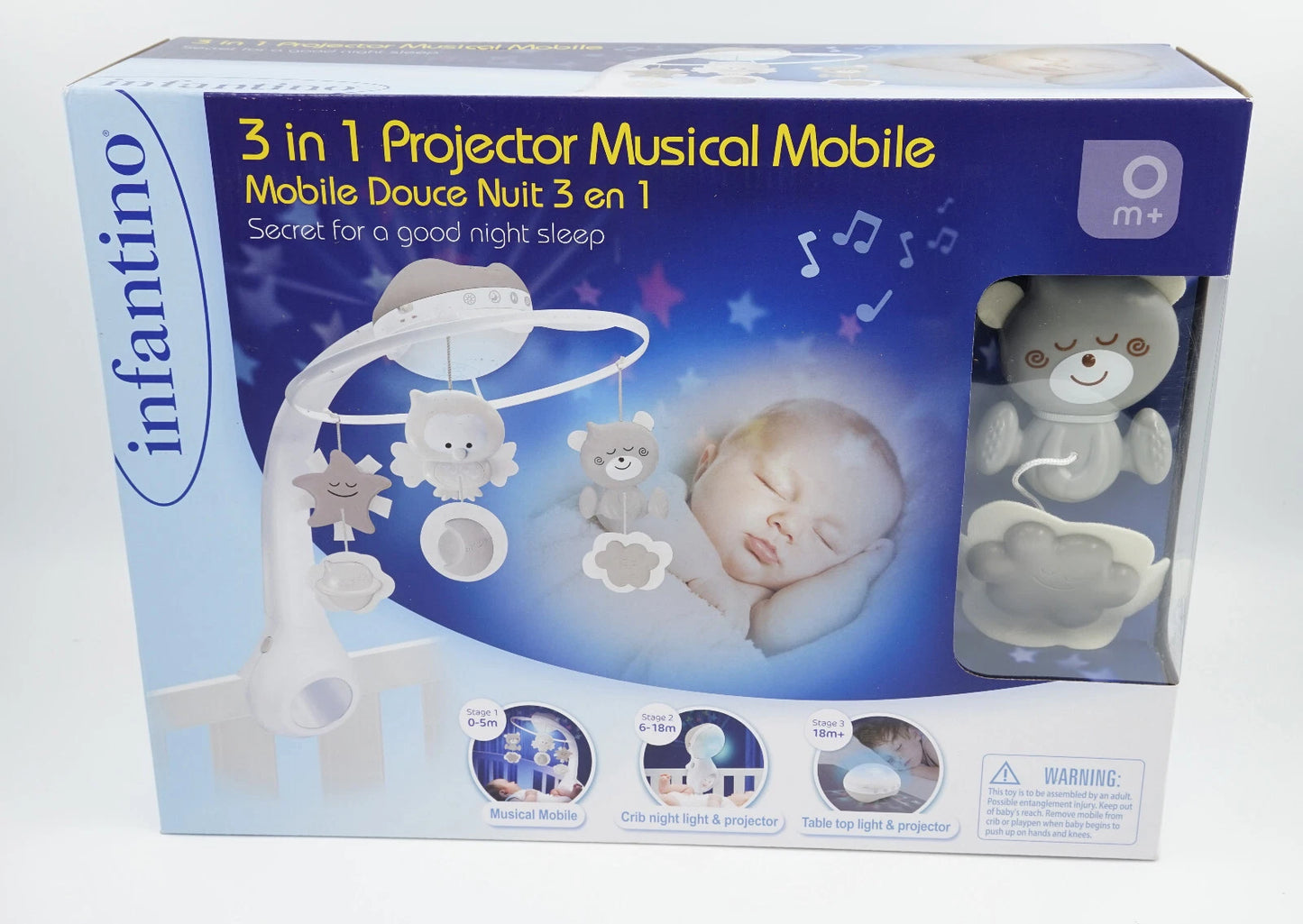 Infantino 3 in 1 Projector Musical Mobile